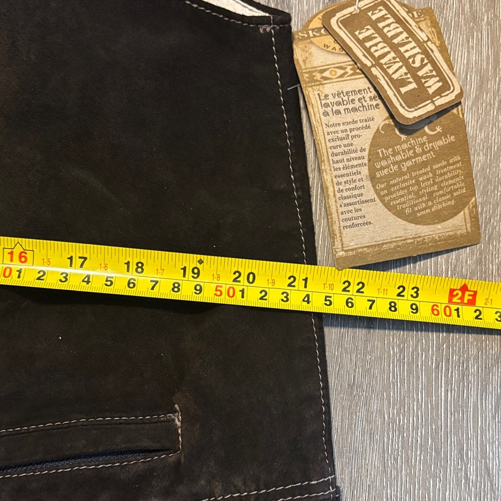 Vintage Skotts Suede Leather Vest – Western Cowboy Style (New) - Picture 10 of 11
